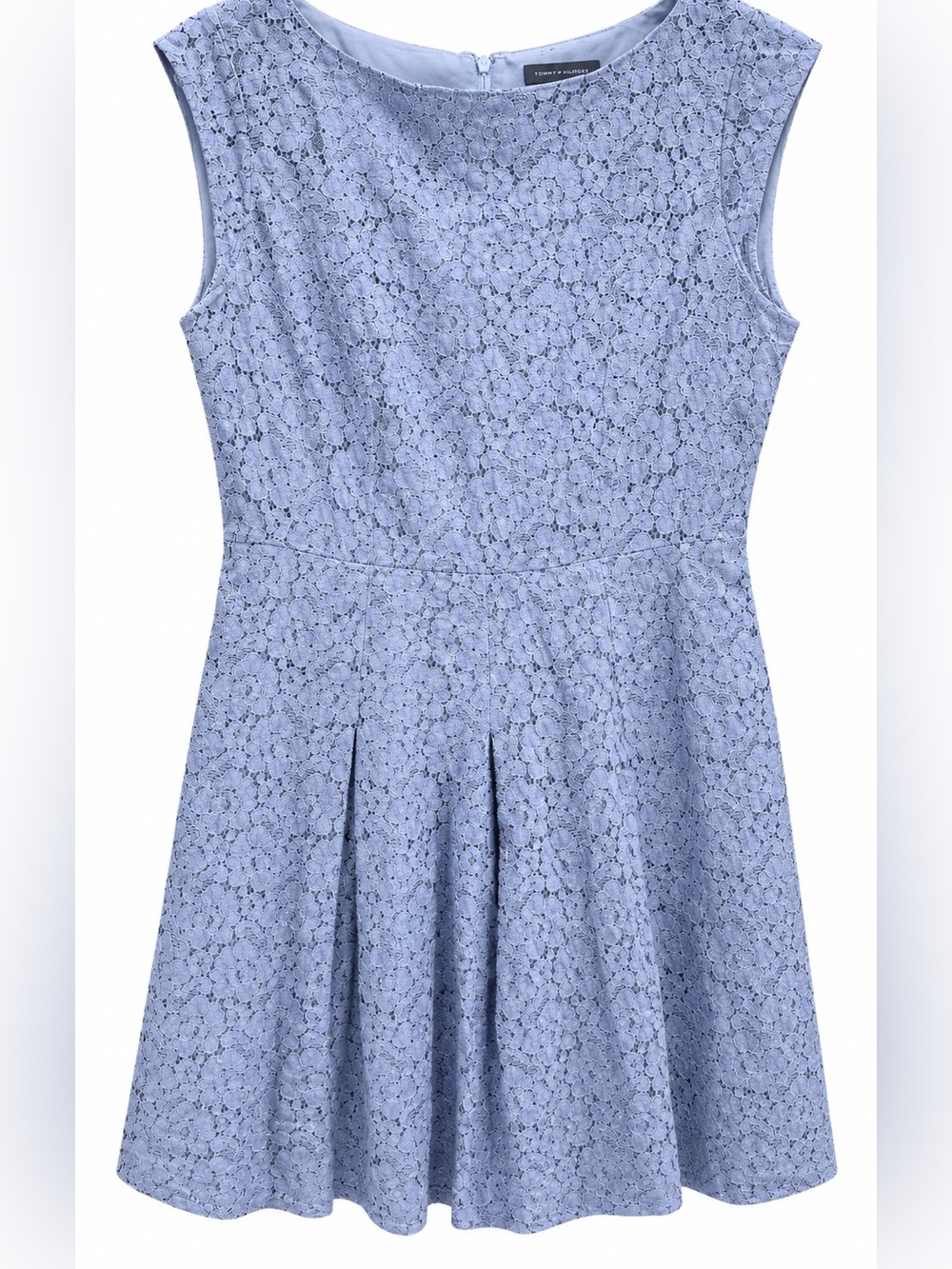 The Limited Light Blue Lace Fit & Flare Dress Sleeveless Women’s Size 6